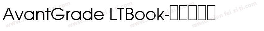 AvantGrade LTBook字体转换
